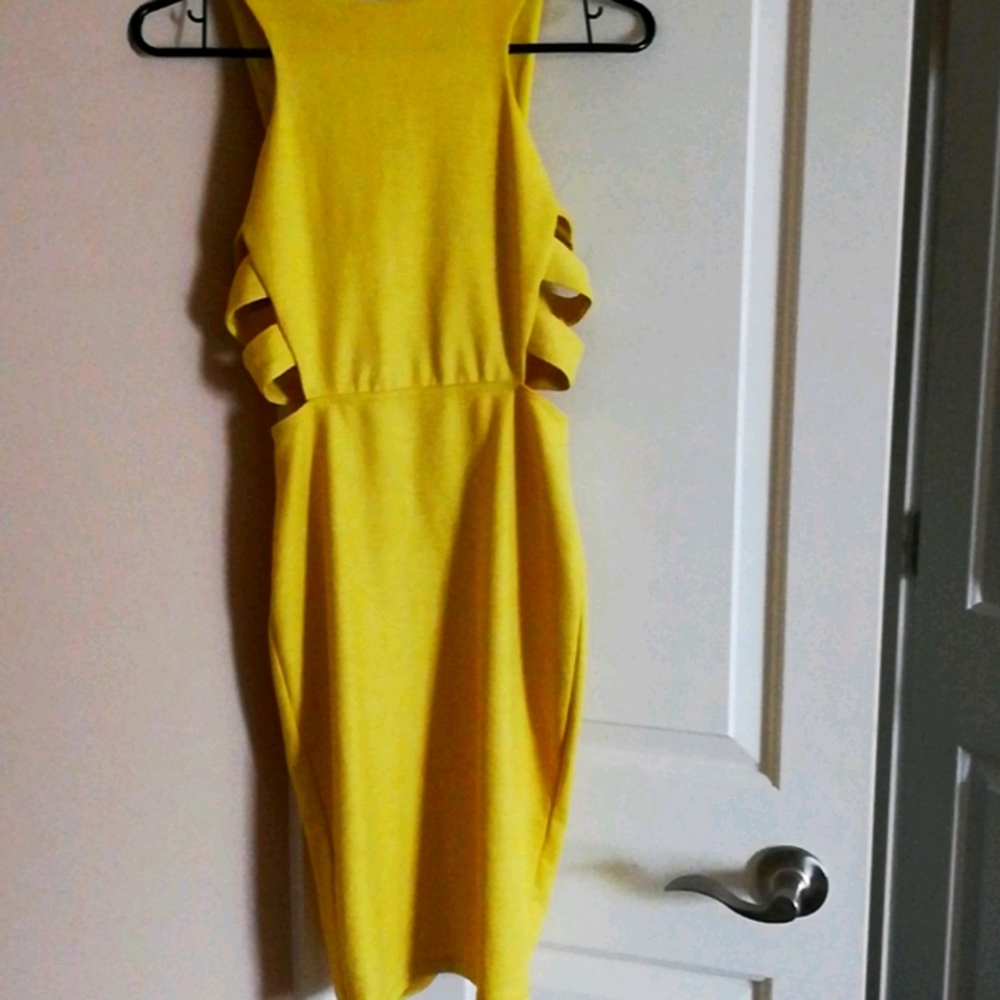 Small highlighter colored dress